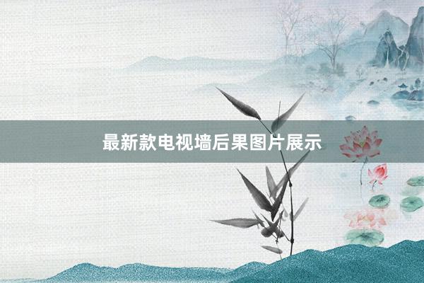 最新款电视墙后果图片展示